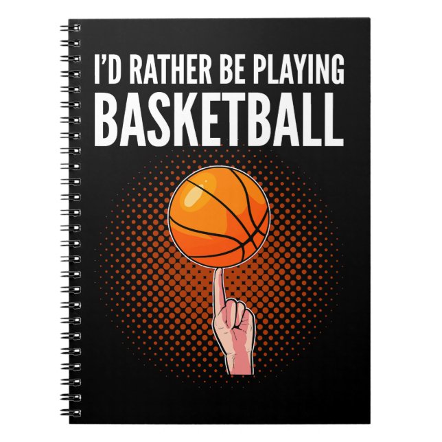 Caderno Espiral Treinador De Basquete Id Preferencialmentes Jogand (Frente)