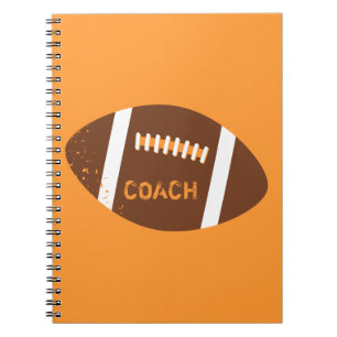Caderno Espiral Treinador de Futebol Grunge