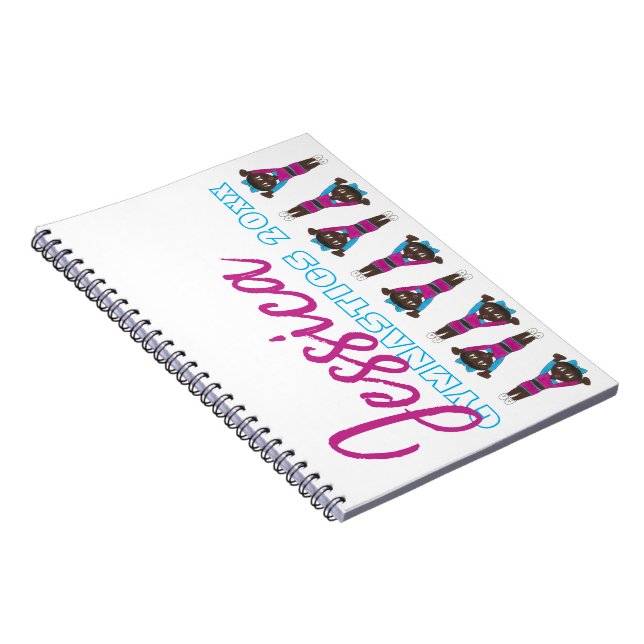 Caderno Espiral Treinador de ginástica Personalizado para Gymnast (Lado Direito)