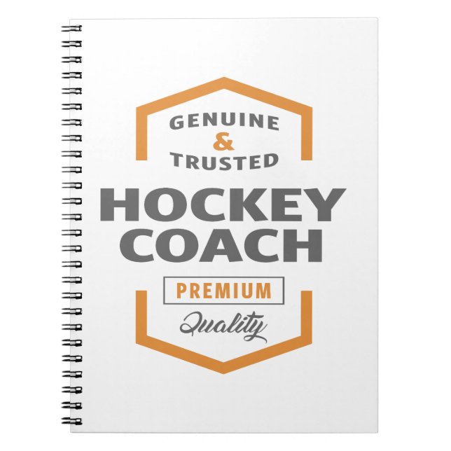 Caderno Espiral Treinador de Hockey (Frente)