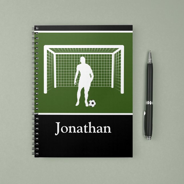 Caderno Espiral Treinador Goalie Athletic, treinador personalizado (Criador carregado)