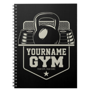 Caderno Espiral Treinador Personalizado de Malhação GYM Kettlebell
