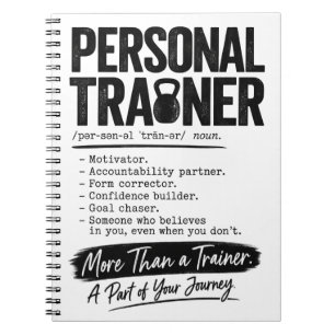 Caderno Espiral Treinador Pessoal Motivador Coach de Fitness