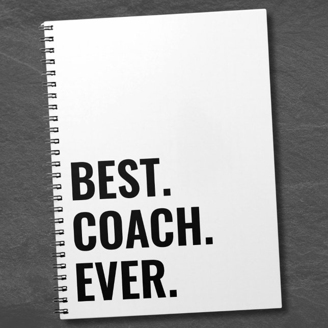 Caderno Espiral Treinador Simples Nunca (Simple Best Coach Ever notebook)