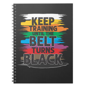 Caderno Espiral Treinamento em Arte Marcial do Cinturão Negro Kar