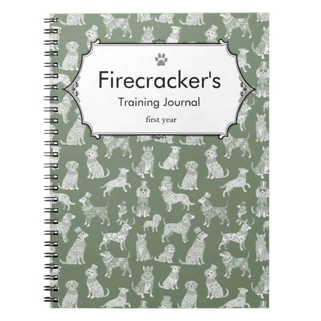 Caderno Espiral Treinamento Personalizado de Puppia com Oferta de  (Frente)
