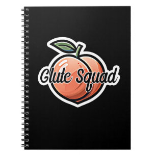 Caderno Espiral Treino de Glúteos Esquadrão Rosa Fitness