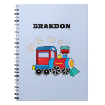 Trem de Crianças Meninos Azul Nome Personalizado