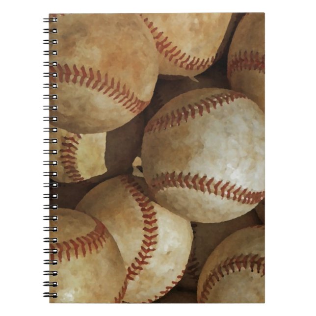 Caderno Espiral Trendy Baseball Trabalho de arte (Frente)