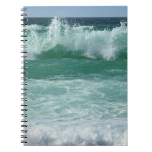 Caderno Espiral Trendy Beach Seaside Sea Waves Modelo