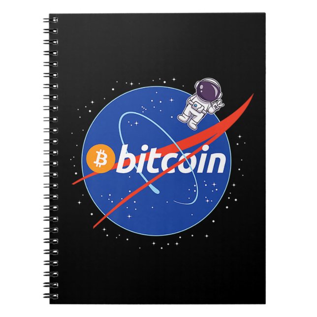 Caderno Espiral Trendy Bitmoney Astronaut Space Crypto (Frente)