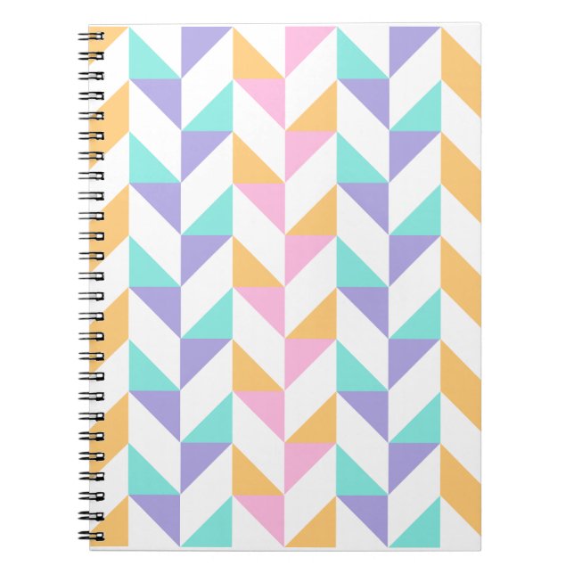 Caderno Espiral Trendy Colorful Geometric Shapes – Modern Style   (Frente)