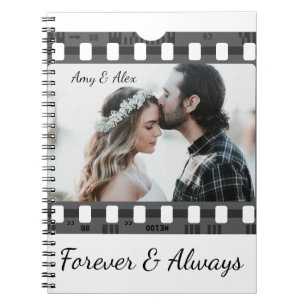 Caderno Espiral Trendy Film Reel Movie Personalized Picture Frame