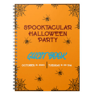 CADERNO ESPIRAL TRENDY HALLOWEEN SPOOKY PARTITY CONVIDADO