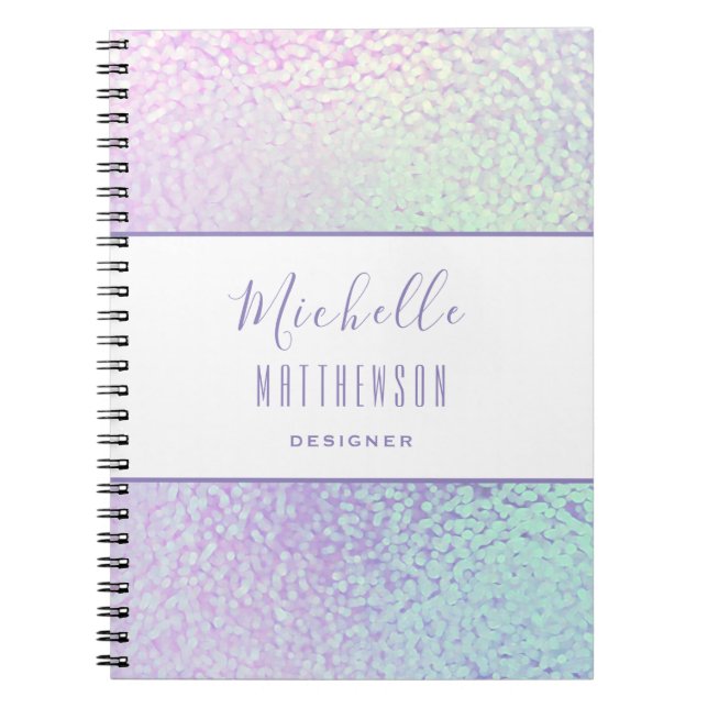 Caderno Espiral Trendy Holographic Professional Chic Business (Frente)