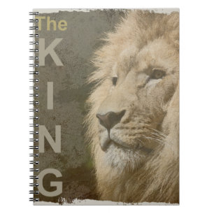 Caderno Espiral Trendy Lion Head Pop Art The King Modelo