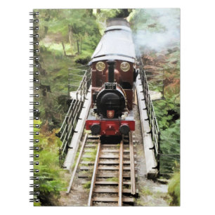 CADERNO ESPIRAL TRENS DO VAPOR