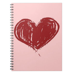 Caderno Espiral Três corações