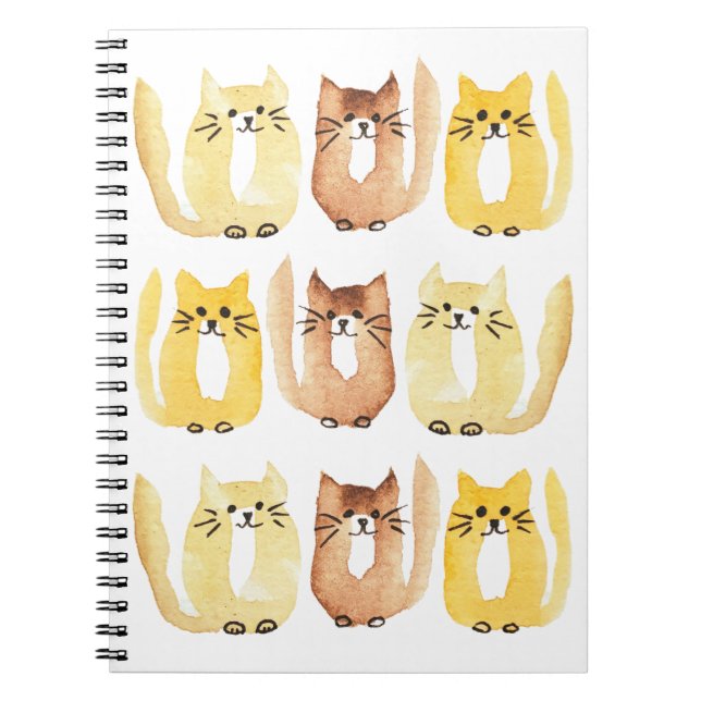 Caderno Espiral Três Gatos (Frente)