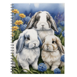Caderno Espiral Três Pequenos Coelhos De Coelhinhos