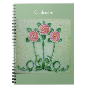 Caderno Espiral Três Rosas Rosa Thunder_Cove
