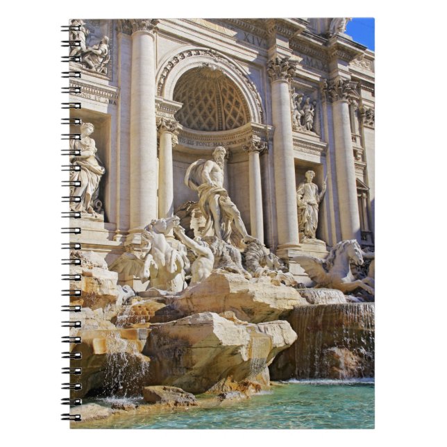 Caderno Espiral Trevi fountain (Frente)