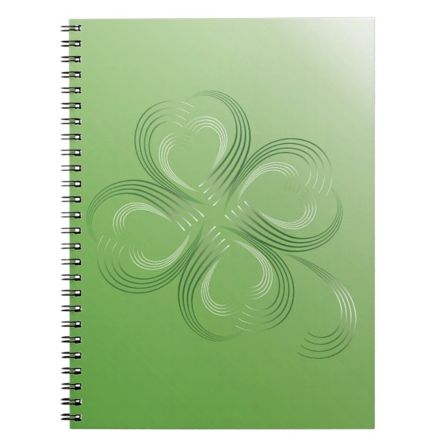 Caderno Espiral Trevo de quatro folhas (Frente)