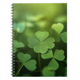 Caderno Espiral Trevo de Quatro Folhas Sortudo