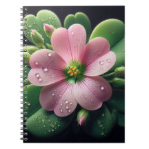 Trevo Floral Rosa e Verde Oxalis