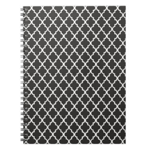 Caderno Espiral Trevo negro de quatro folhas
