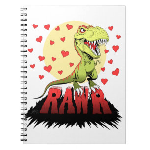 Caderno Espiral Trex Rawr