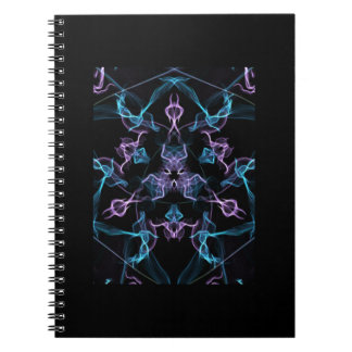 Caderno Espiral Triângulo Azul e Roxo Mandala