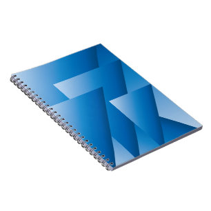 Caderno Espiral Triângulos azuis