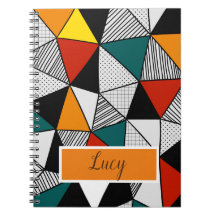 triângulos coloridos padrão geométrico