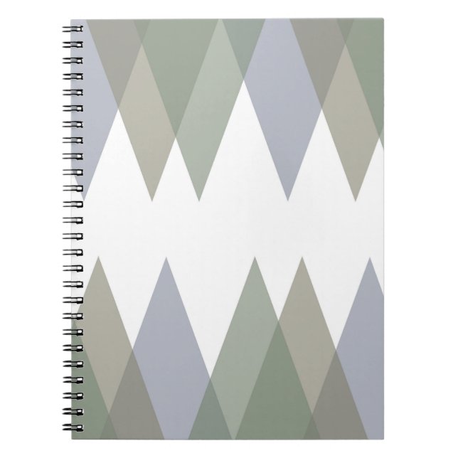 Caderno Espiral Triângulos Khaki (Frente)