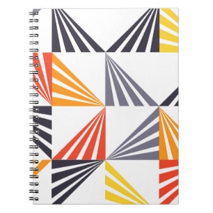 Caderno Espiral Triângulos legal, únicos, de tendências, urbanos e