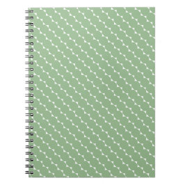 Caderno Espiral Triângulos Minúsculos em Sage Poeirento Minimalist