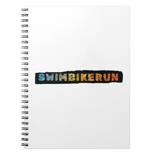 Caderno Espiral Triathlon design (Frente)