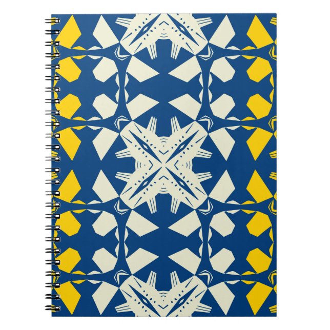 Caderno Espiral Tribal like asian feel seamless pattern, abstract  (Frente)