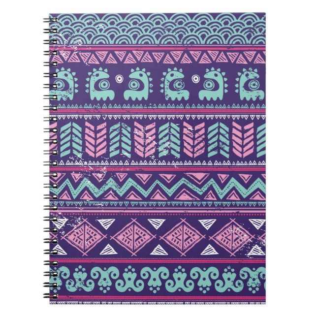 Caderno Espiral Tribal sem descontinuidades (Frente)