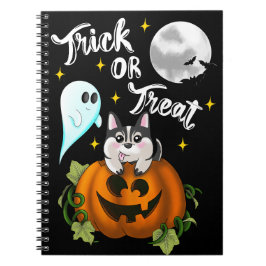 Caderno Espiral Trick ou trate Halloween