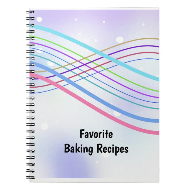 Caderno Espiral Trilha colorida de fitas (Frente)