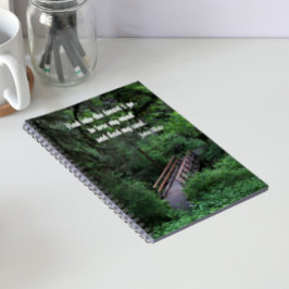 Caderno Espiral Trilha na Floresta Citação de John Muir