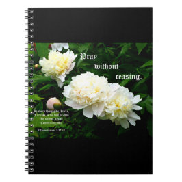 Caderno Espiral Trio de Pedra Branca, 1 Salónica 5:17-18