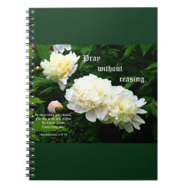 Caderno Espiral Trio de Pedra Branca, 1 Salónica 5:17-18