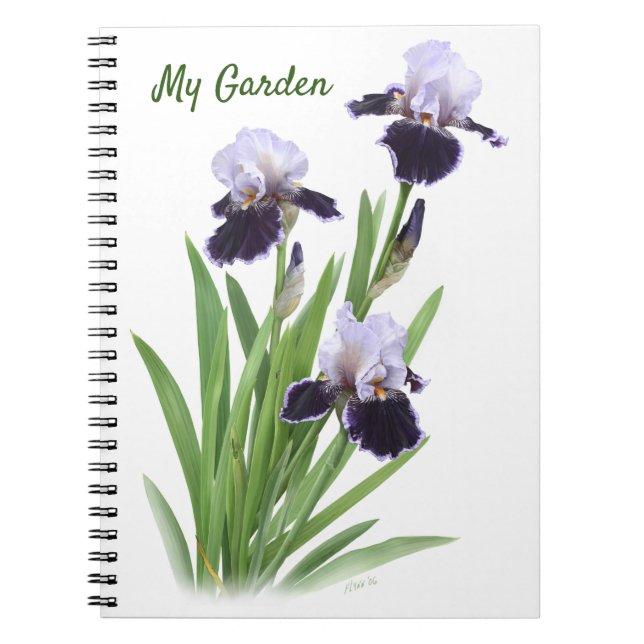Caderno Espiral Trio Iris com Mancas Roxas Personalizado (Frente)