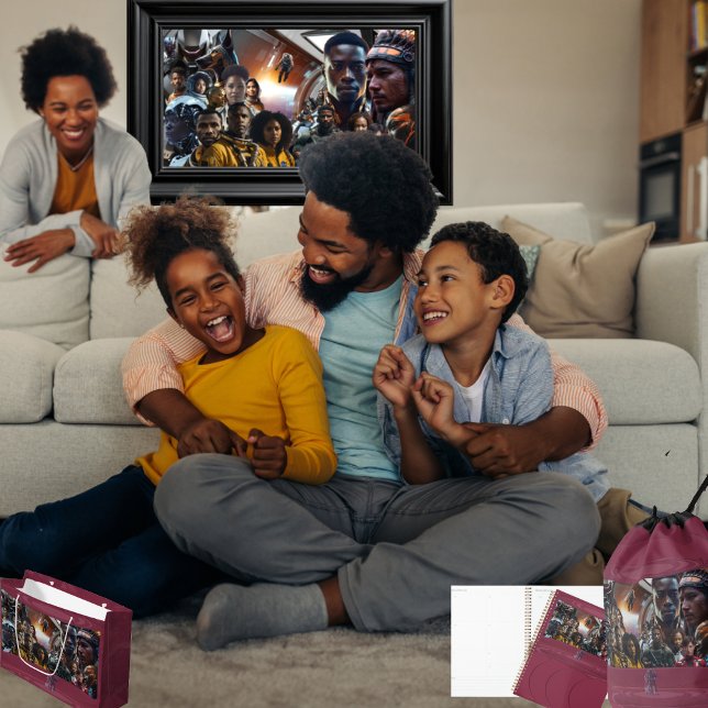 Caderno Espiral Tripulação Sekhmet (Get the full "Sekhmet Starship" collection at  https://bit.ly/BlackFutureZazzle)