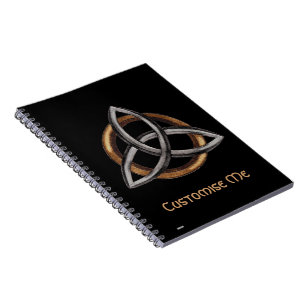 Caderno Espiral Triquetra (Brown/prata)