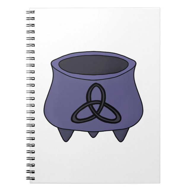 Caderno Espiral Triquetra Trinity Cauldron (Frente)