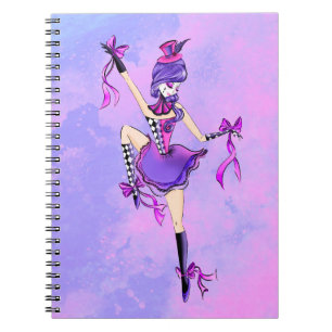 Caderno Espiral Trixie Cute Ballerina sonho nuvens 